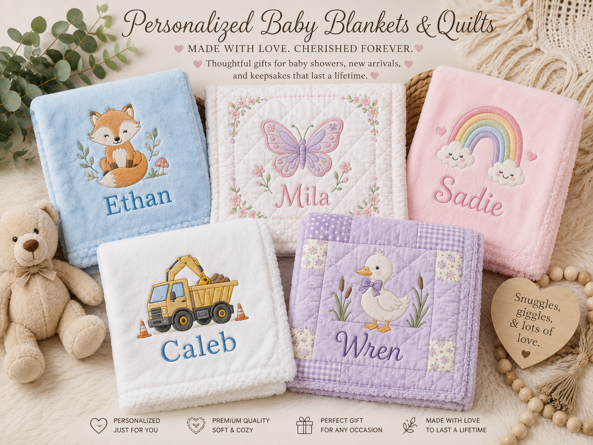 Embroidered Baby Blanket